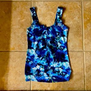 White House Black Market Blue Blouse